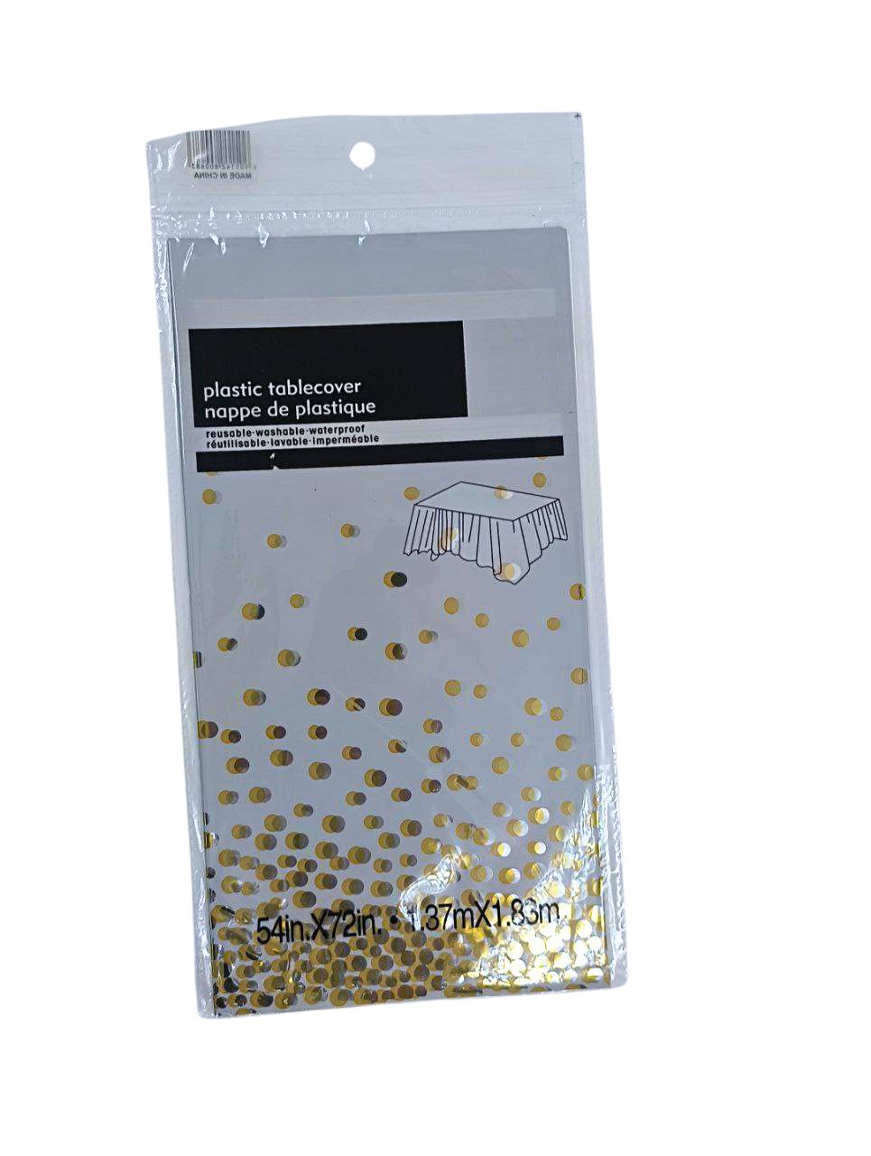 MANTEL ESTAMPADO CON PUNTOS