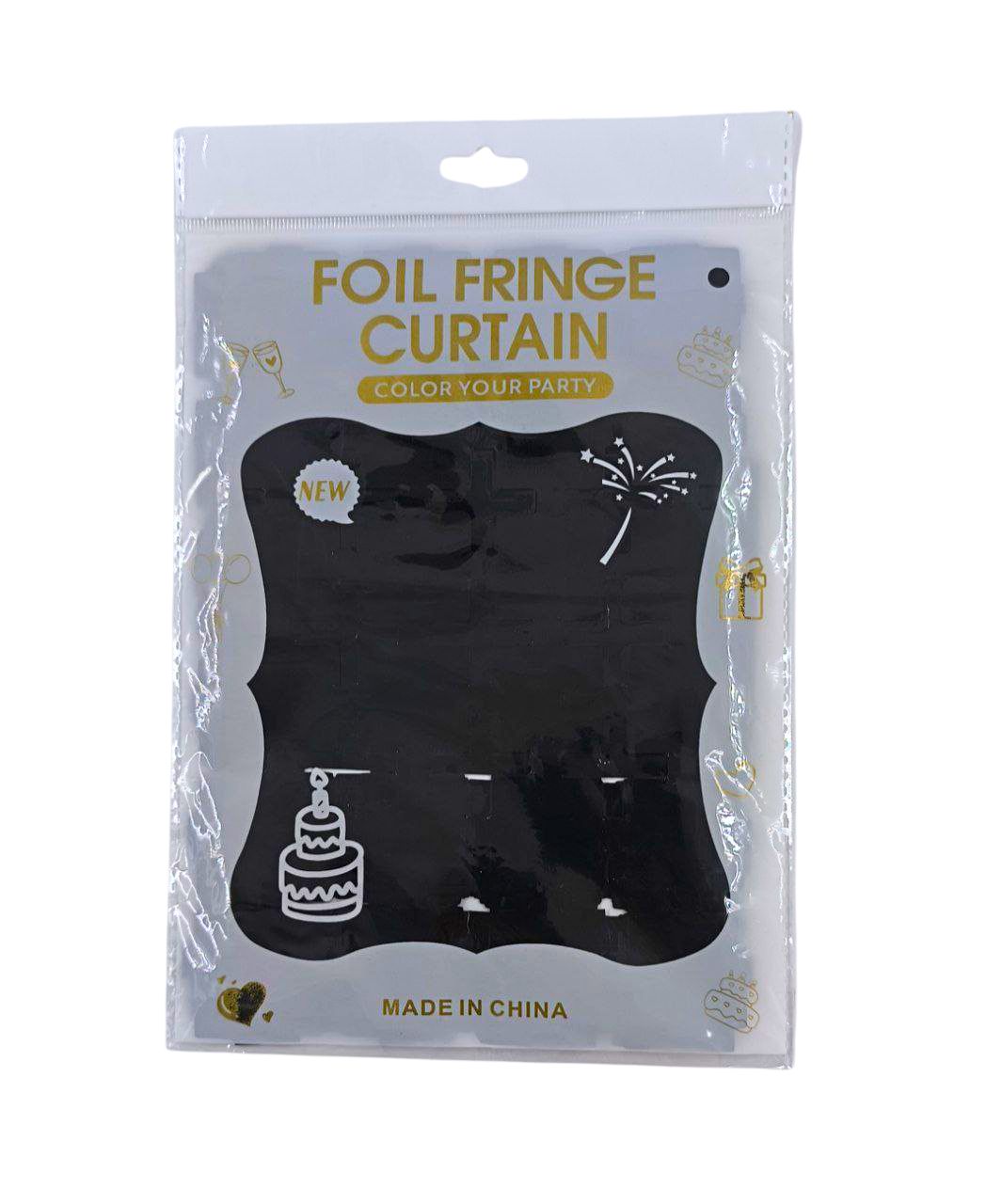 CORTINA GEOMETRICA METALIZADA UNICOLOR