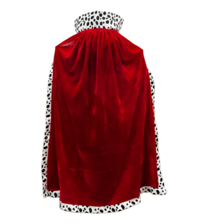 CAPA DE REY 80 CM BORDE DALMATA