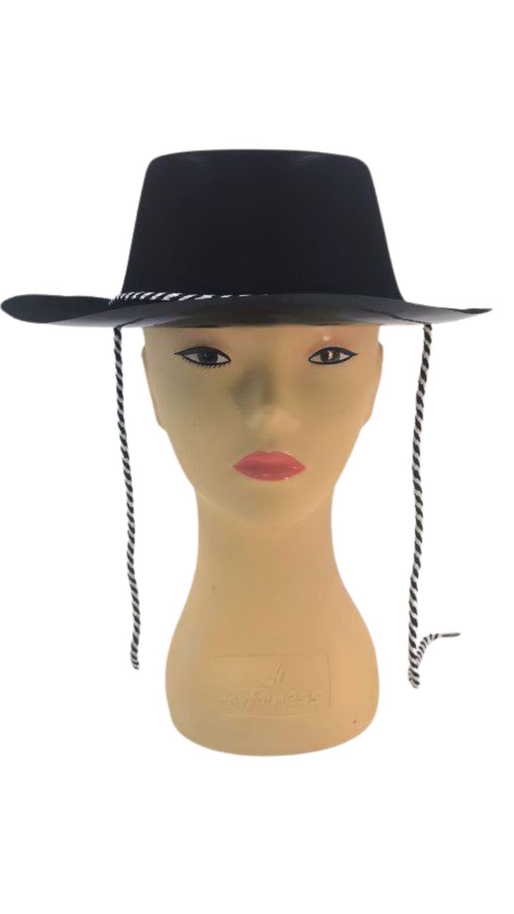 SOMBRERO PLASTICO 28*34*10 CM VAQUERO GAMUZADO