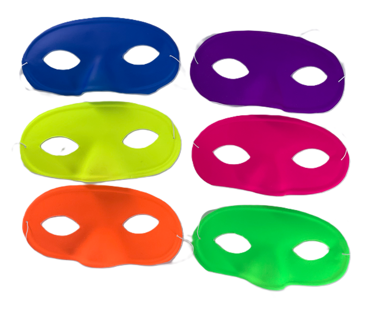 ANTIFAZ PLASTICO NEON UNICOLOR