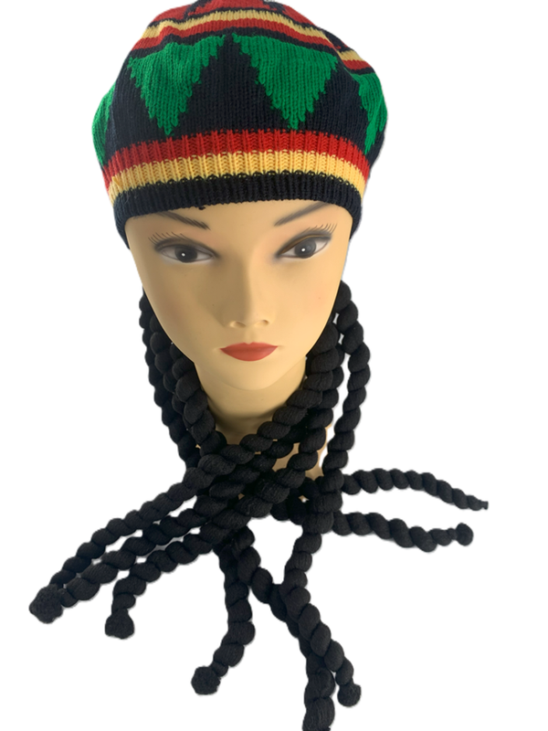 PELUCA GORRO  JAMAIQUINO RASTAFARI