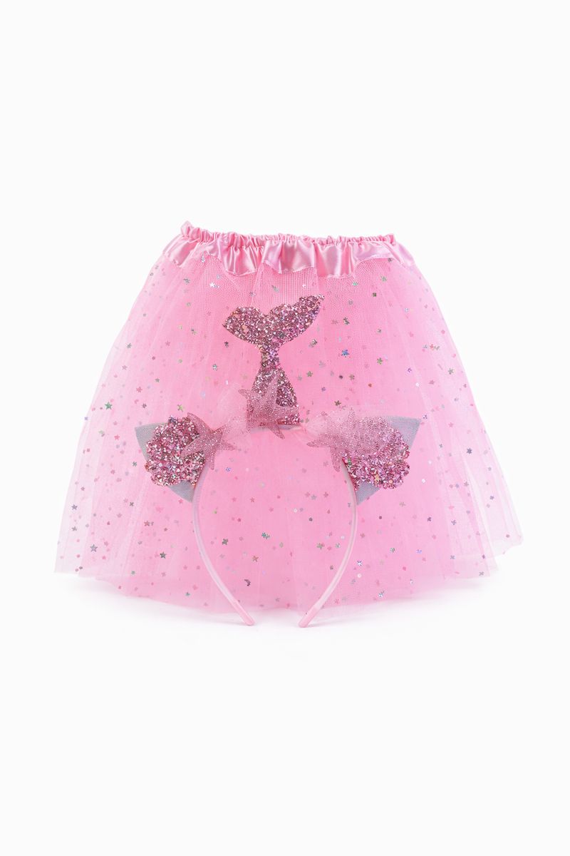 TUTU Y CINTILLO ALETA SIRENA