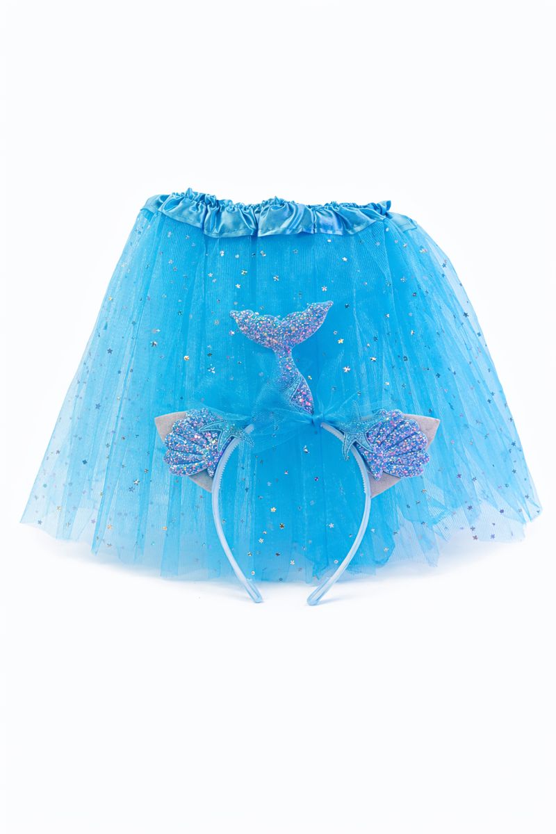 TUTU Y CINTILLO ALETA SIRENA