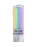 VELAS  CUMPLEAÑOS COLOR PASTEL