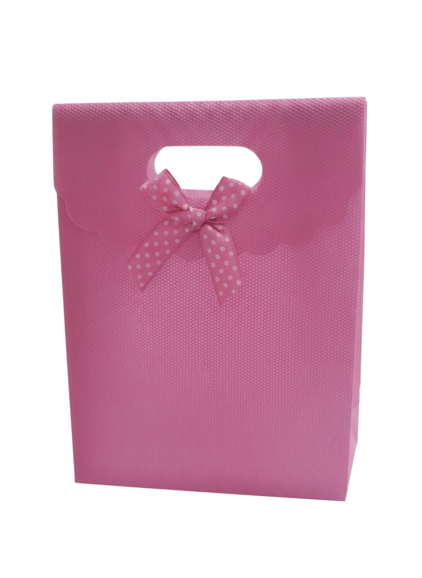 BOLSA DE REGALO UNICOLOR CON LAZO 16.5*12*6