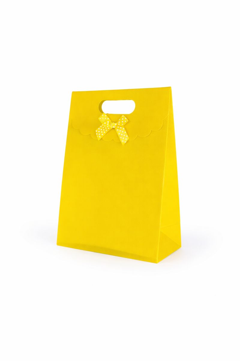 BOLSA DE REGALO UNICOLOR CON LAZO 21*15*7