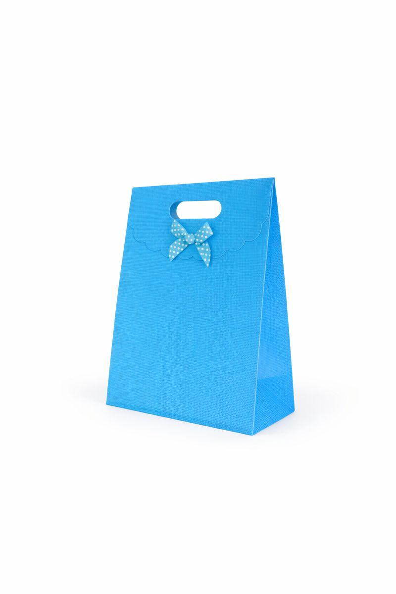 BOLSA DE REGALO UNICOLOR CON LAZO 21*15*7