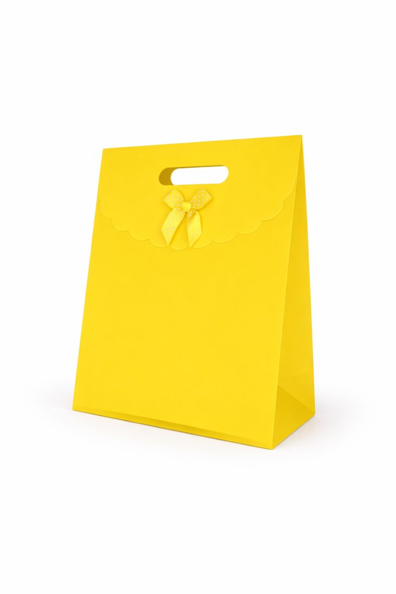 BOLSA DE REGALO UNICOLOR CON LAZO 26*19*8.5