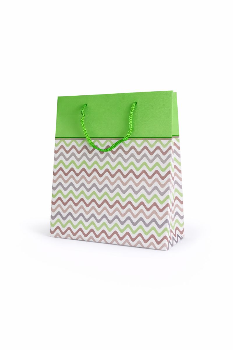 BOLSA DE REGALO LINEAS EN ZIG ZAG 18*7.5*22