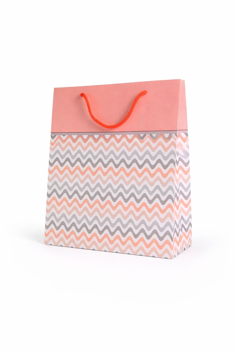 BOLSA DE REGALO LINEAS EN ZIG ZAG 23*8*27