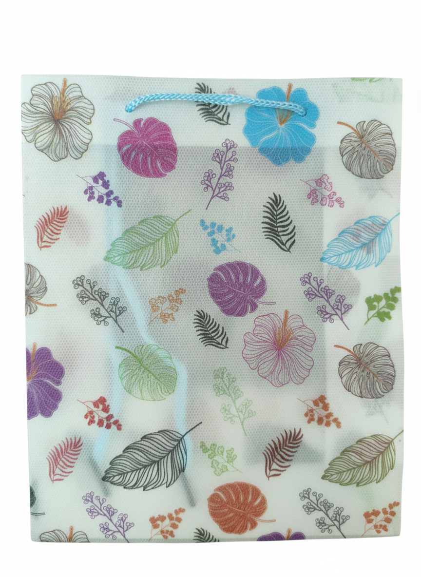 BOLSA DE REGALO FLORES 18*7.5*22