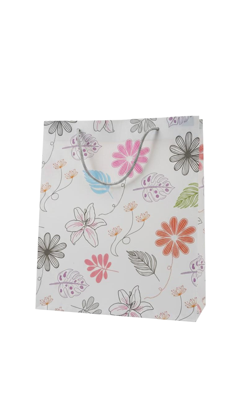 BOLSA DE REGALO FLORES 23*8*27