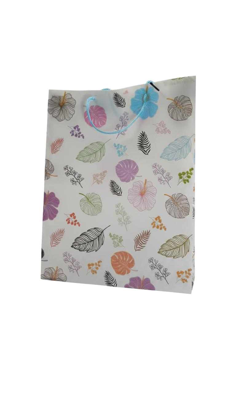 BOLSA DE REGALO FLORES 26*8*34
