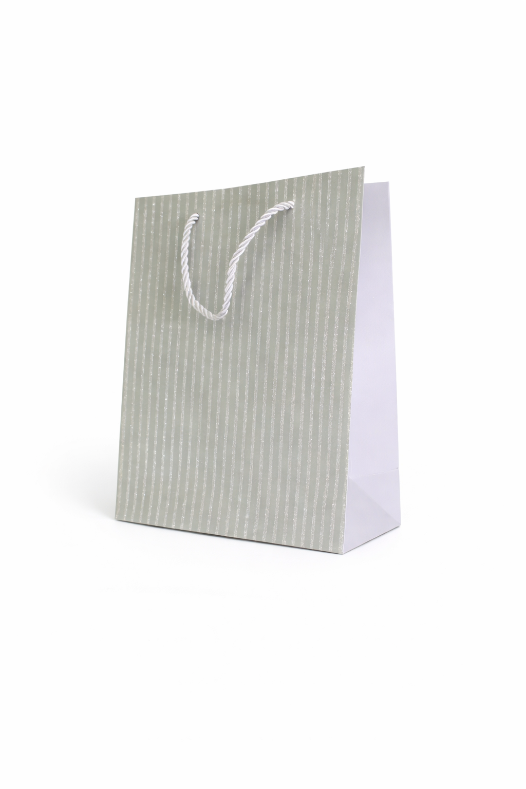 BOLSA DE REGALO FRANJAS VERTICAL ESCARCHADA 18*23*10