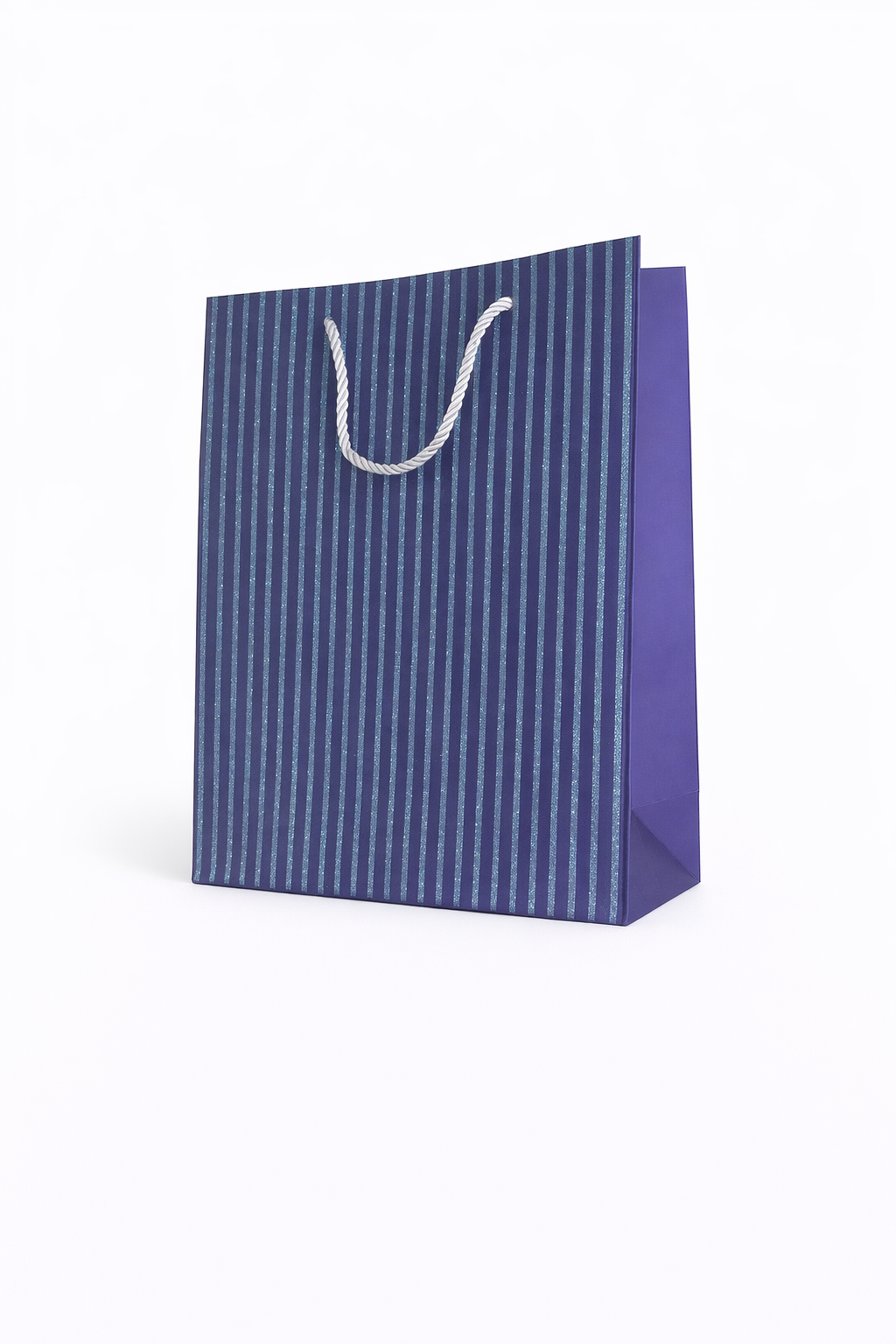 BOLSA DE REGALO FRANJAS VERTICAL ESCARCHADA 18*23*10