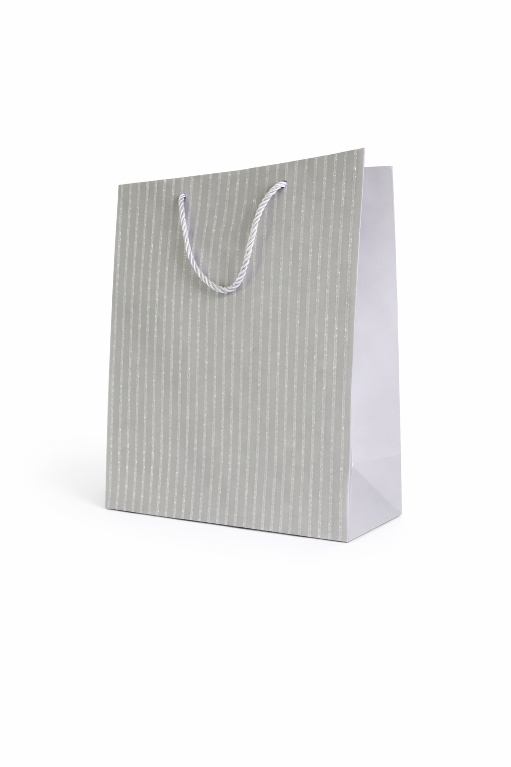 BOLSA DE REGALO FRANJAS VERTICAL ESCARCHADA 18*23*10