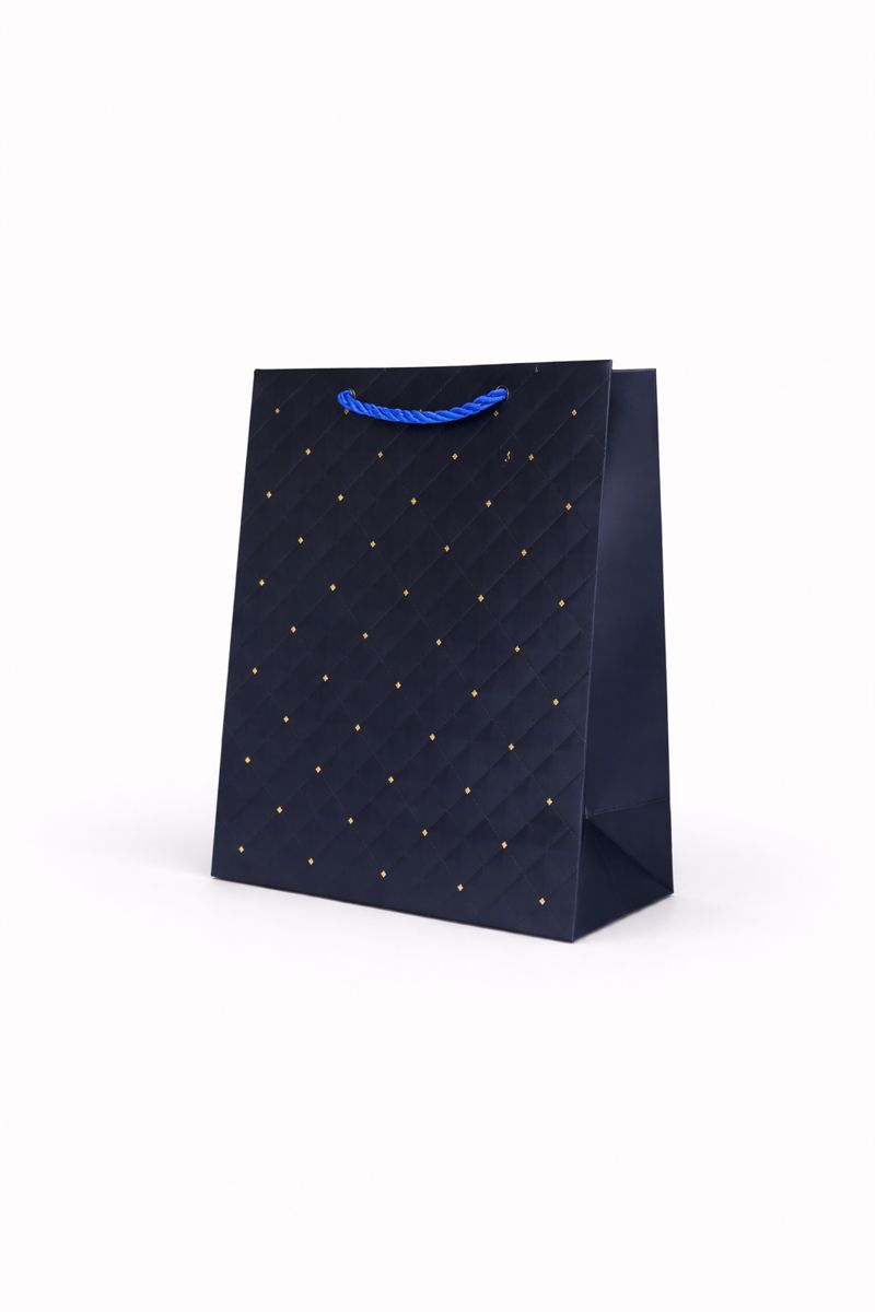 BOLSA DE REGALO TEXTURIZADO CON PUNTOS 18*23*10