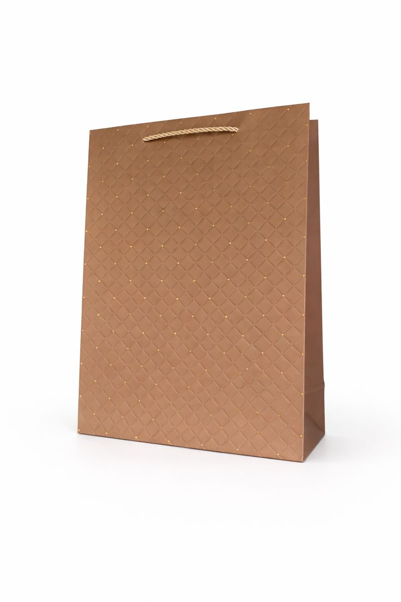 BOLSA DE REGALO TEXTURIZADO CON PUNTOS 30*42*12