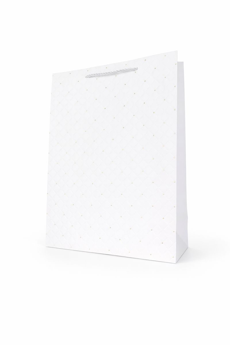 BOLSA DE REGALO TEXTURIZADO CON PUNTOS 30*42*12