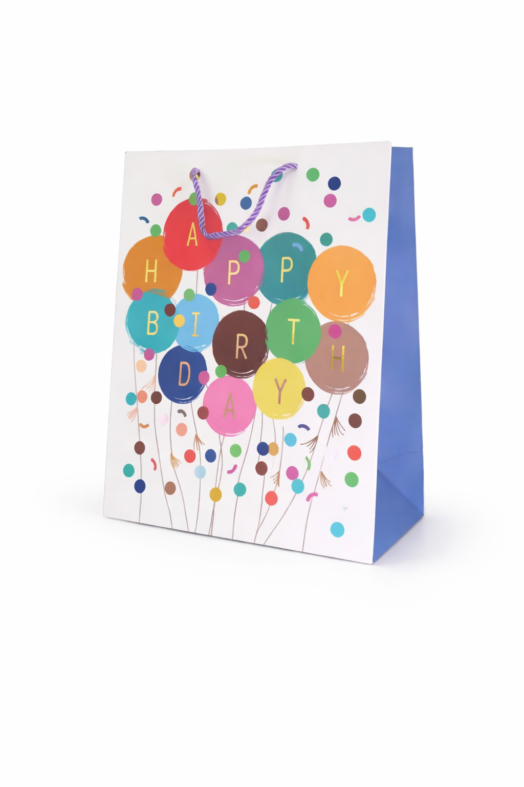 BOLSA DE REGALO BIRTHDAY GLOBOS 26*32*12