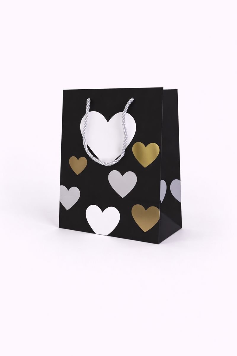BOLSA DE REGALO CORAZONES 18*23*10