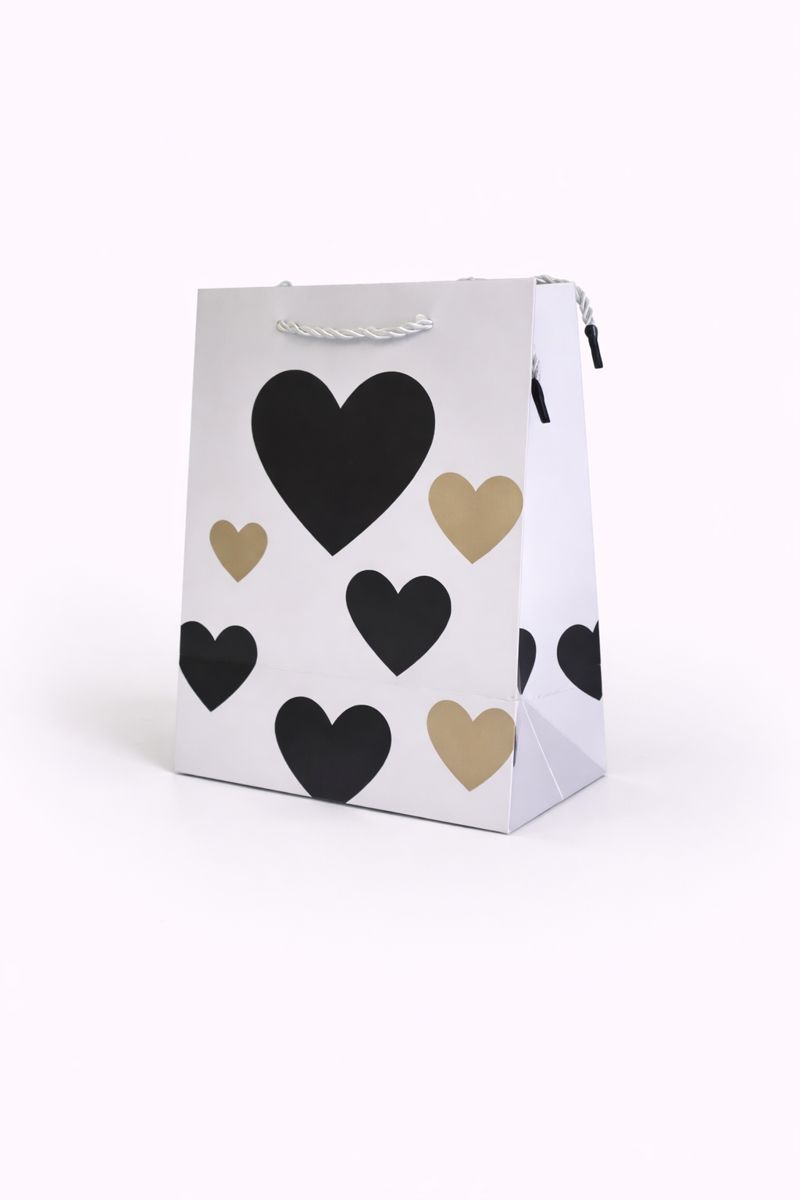 BOLSA DE REGALO CORAZONES 18*23*10