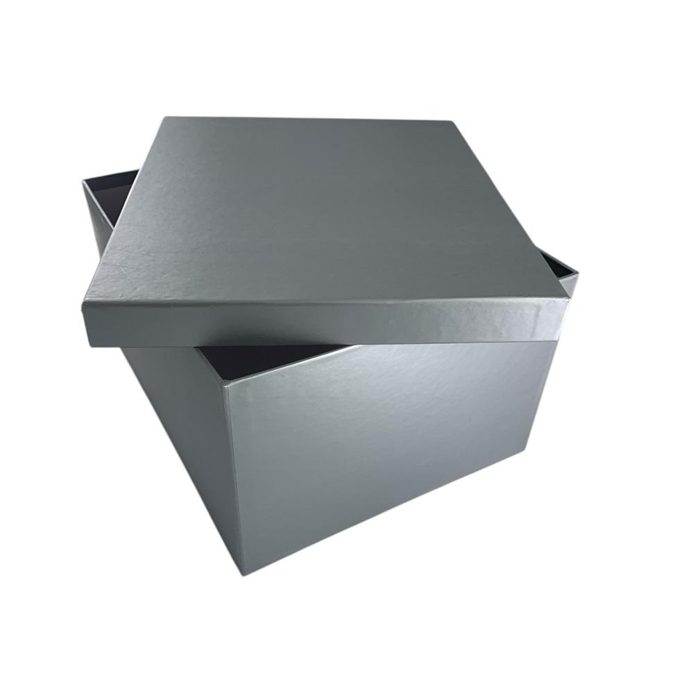 CAJA DE REGALO UNICOLO PLATEADO 12*7*7.5 CM