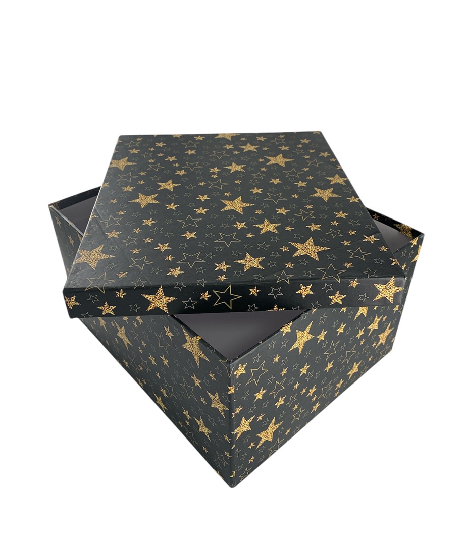 CAJA DE REGALO ESTRELLA DORADA 28*23*15.5 CM