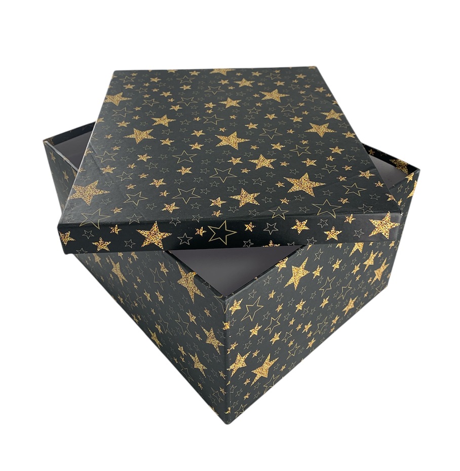 CAJA DE REGALO ESTRELLA DORADA 22*17*12.5 CM
