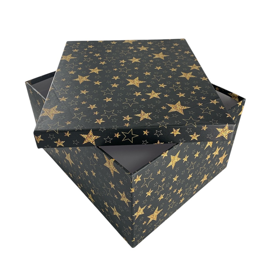 CAJA DE REGALO ESTRELLA DORADA 20*15*11.5 CM