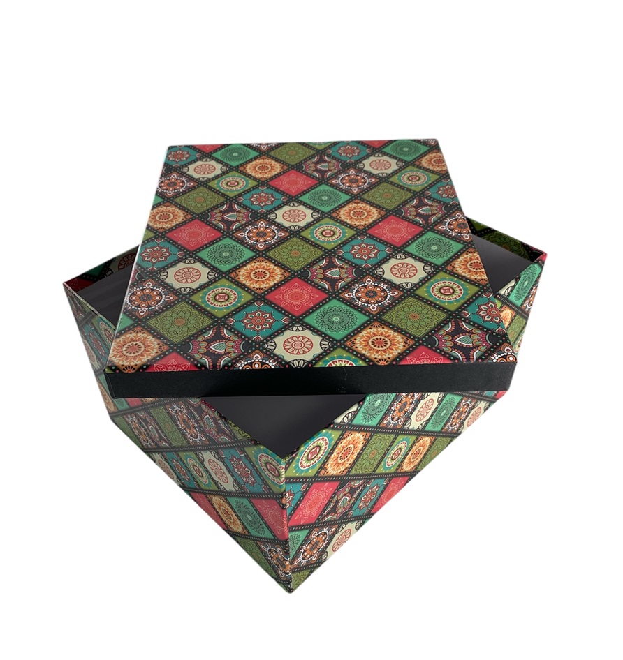 CAJA DE REGALO MANDALA 22*17*12.5 CM