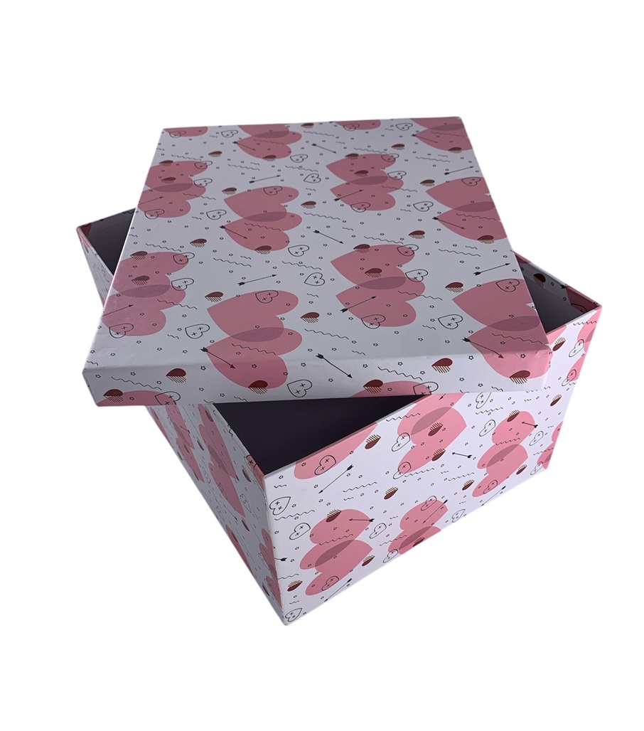 CAJA DE REGALO CORAZON CON FLECHA 20*15*11.5 CM