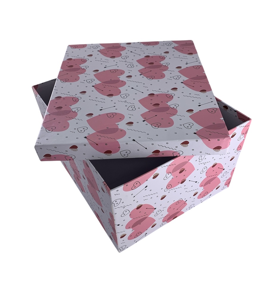 CAJA DE REGALO CORAZON CON FLECHA 16*11*9.5 CM