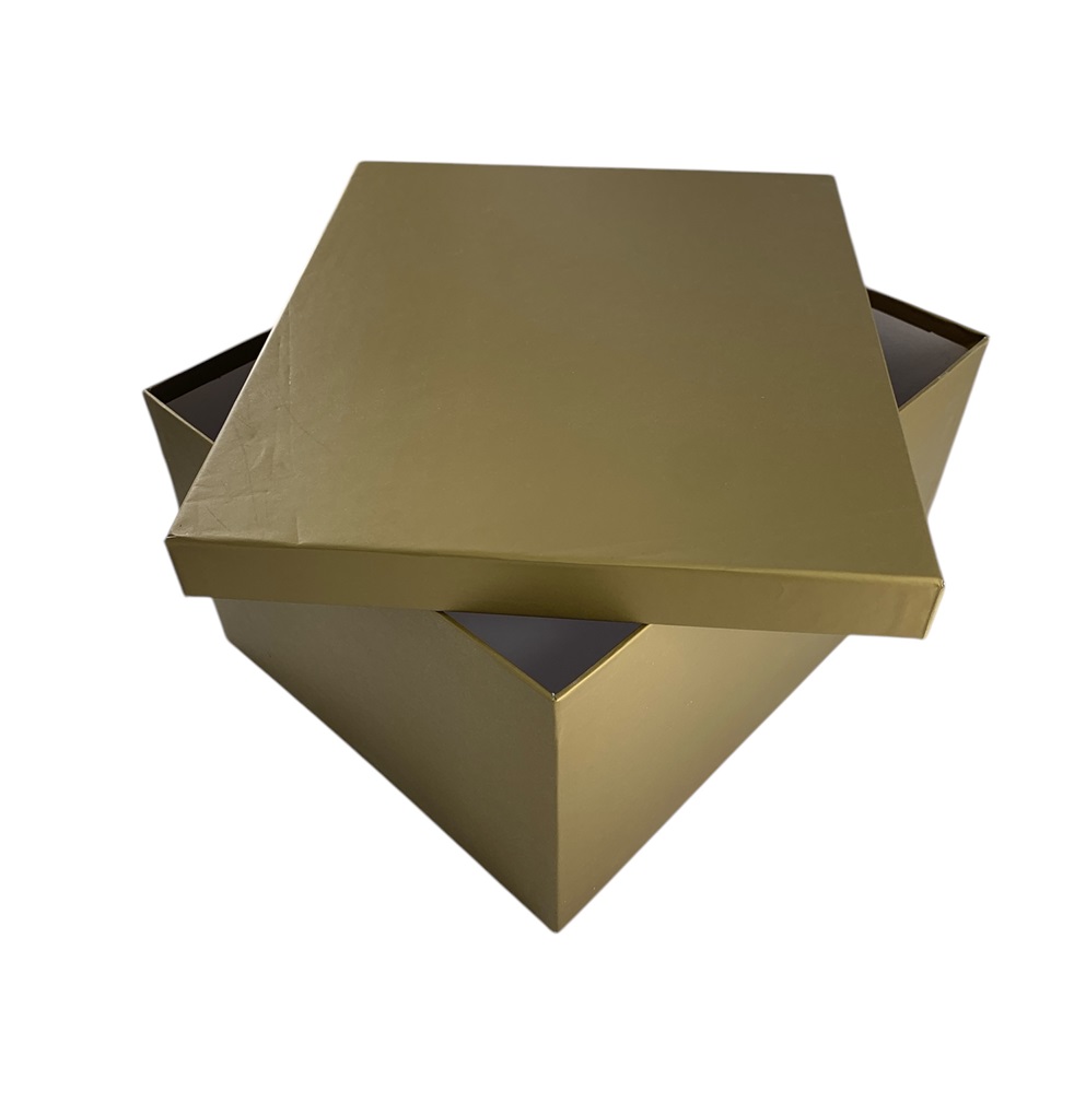 CAJA DE REGALO UNICOLOR DORADO 12*7*7.5 CM