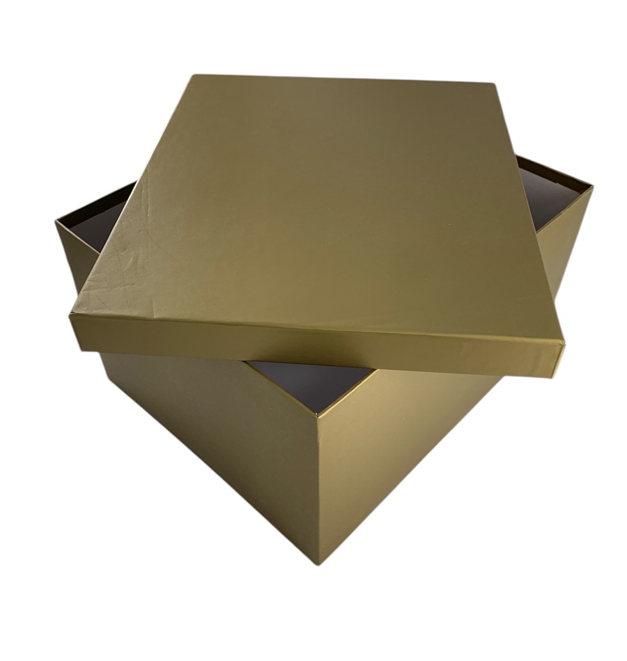 CAJA DE REGALO UNICOLOR DORADO 28*23*15.5 CM