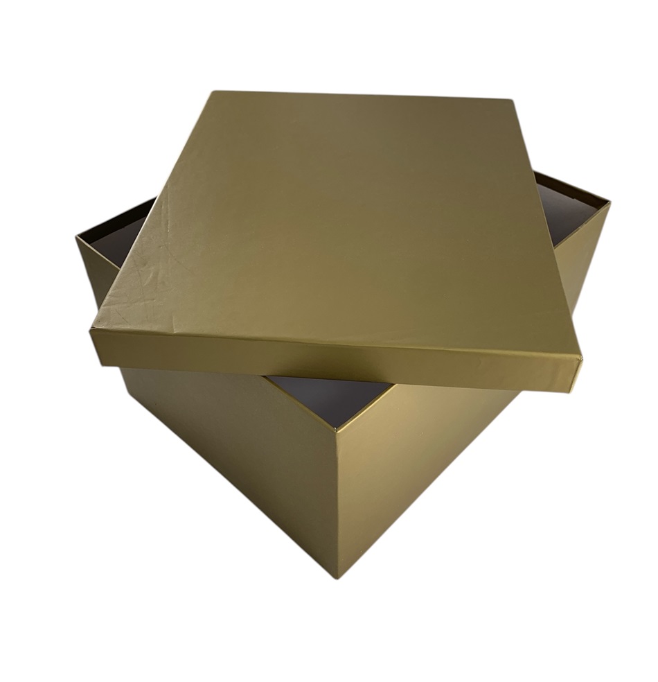 CAJA DE REGALO UNICOLOR DORADO 20*15*11.5 CM