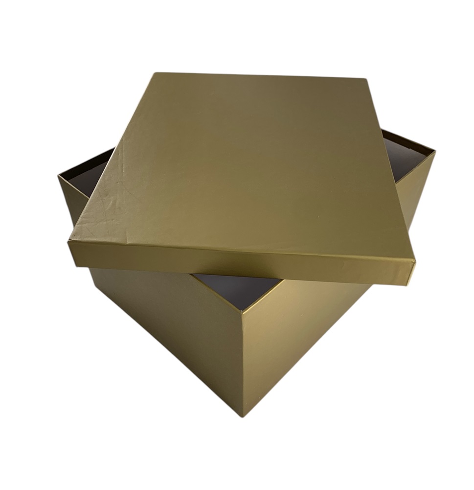 CAJA DE REGALO UNICOLOR DORADO 16*11*9.5 CM