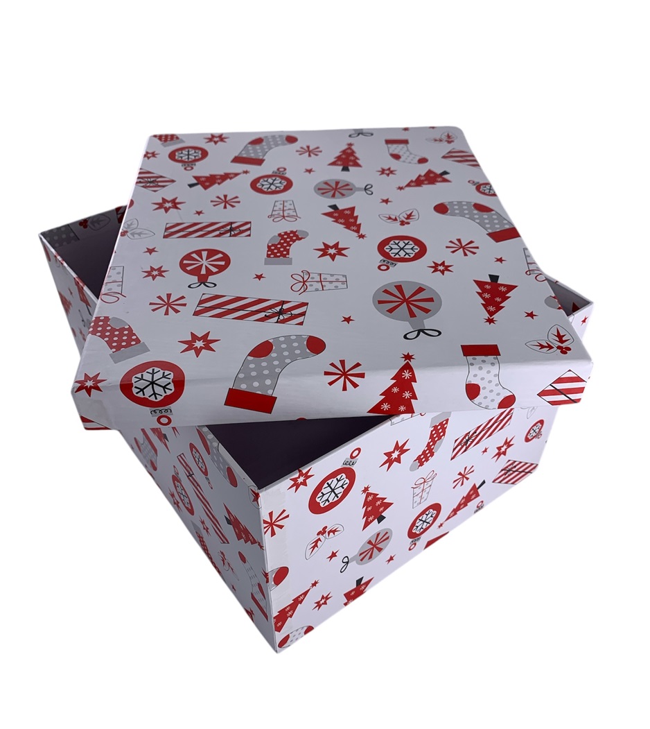 CAJA DE REGALO NAVIDEÑA 20*15*11.5 CM
