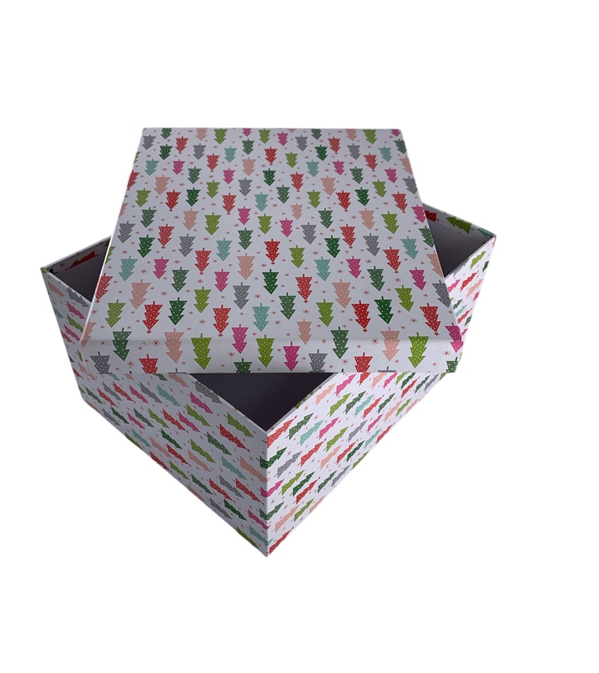 CAJA DE REGALO PINO NAVIDEÑA 24*19*13.5 CM