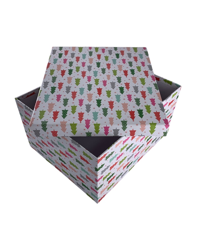 CAJA DE REGALO PINO NAVIDEÑA 22*17*12.5 CM