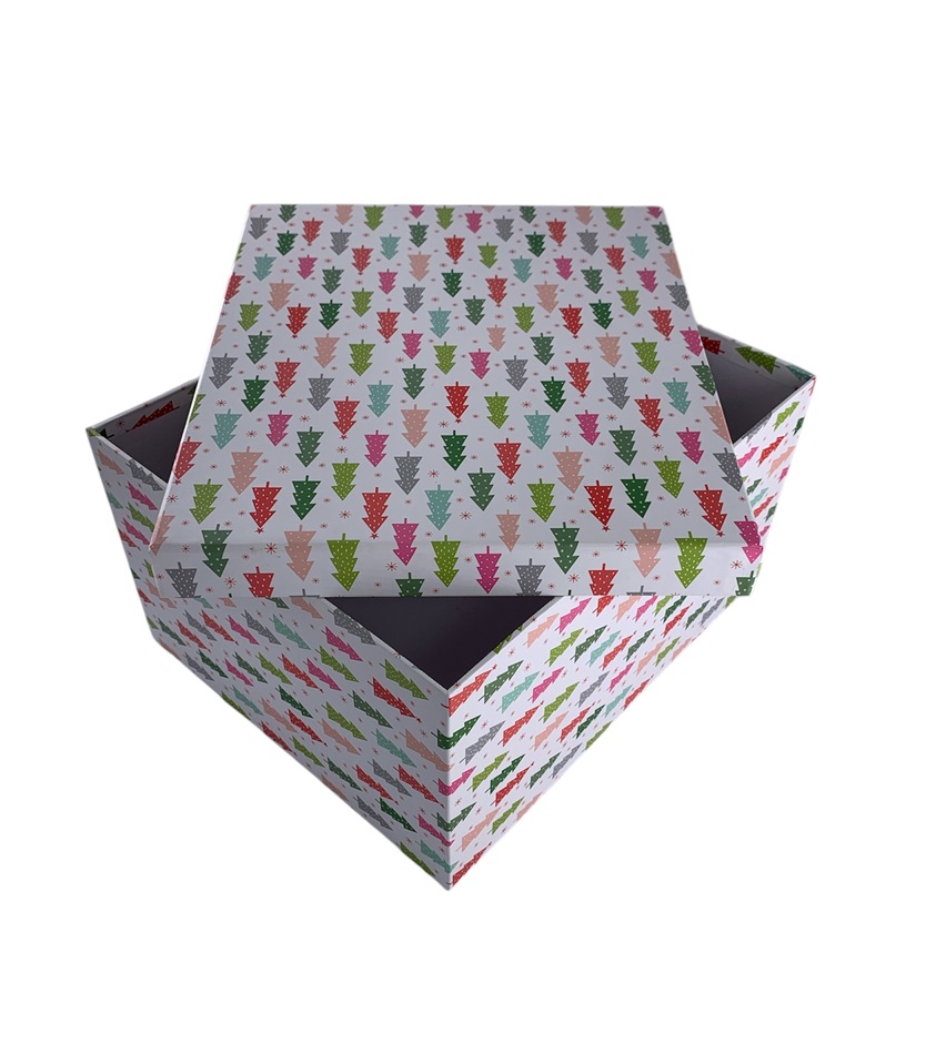 CAJA DE REGALO PINO NAVIDEÑA 20*15*11.5 CM