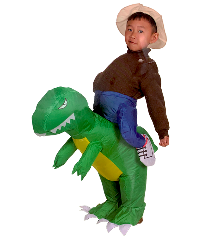 DISFRAZ INFLABLE DINOSAURIO NIÑO T UNICA