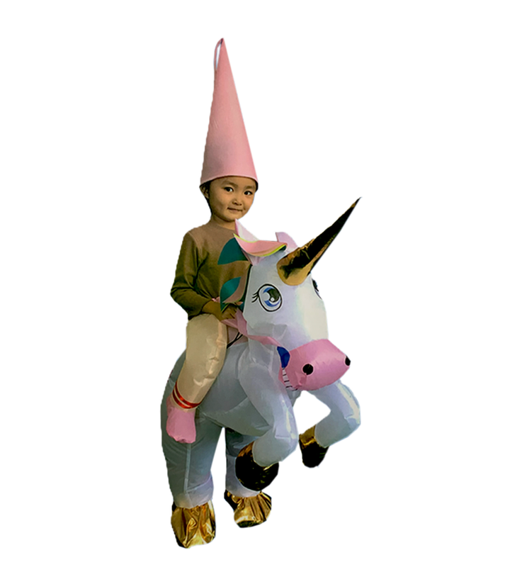DISFRAZ INFLABLE UNICORNEO NIÑA T UNICA