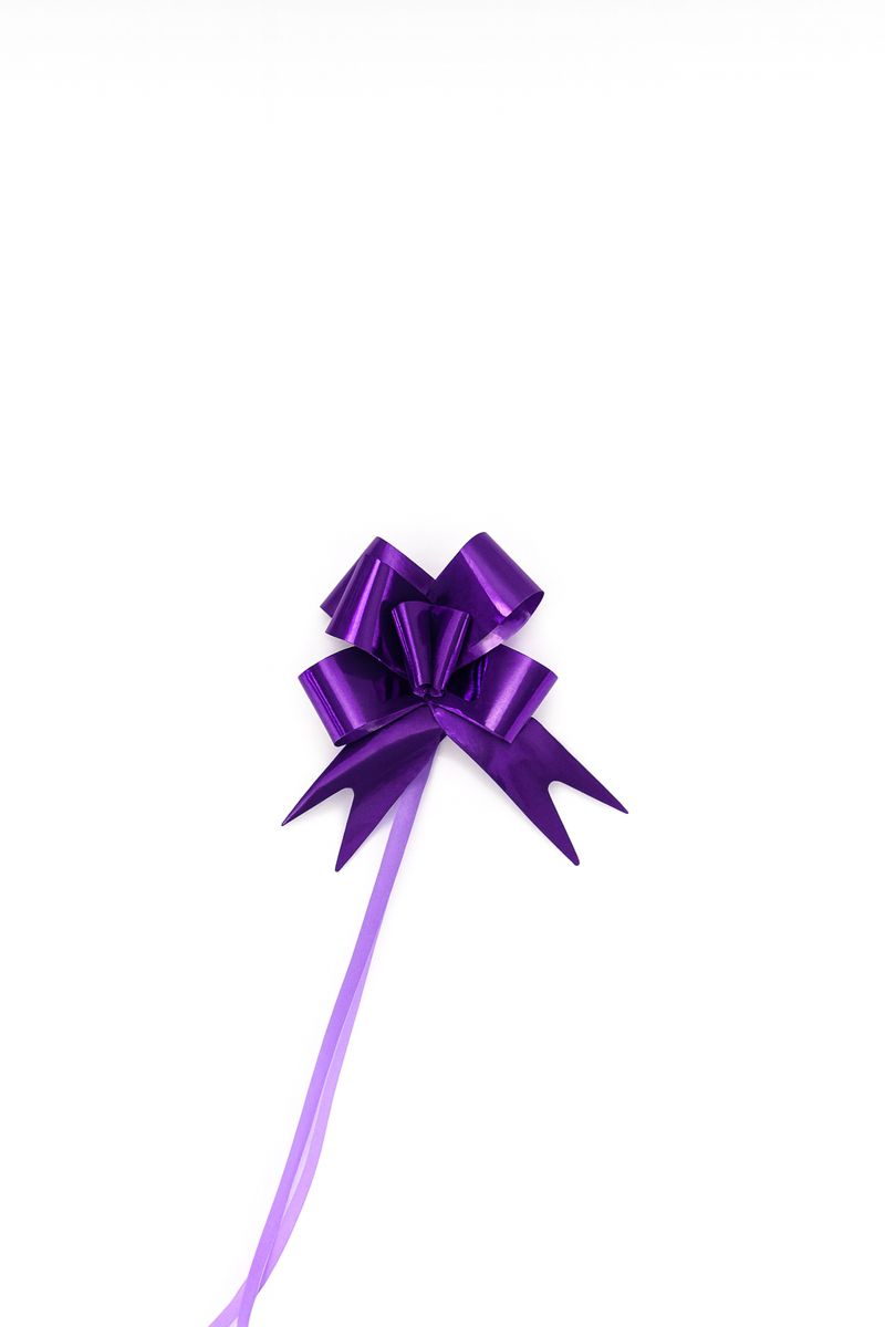 LAZO ARMABLE UNICOLOR METALIZADO "50"