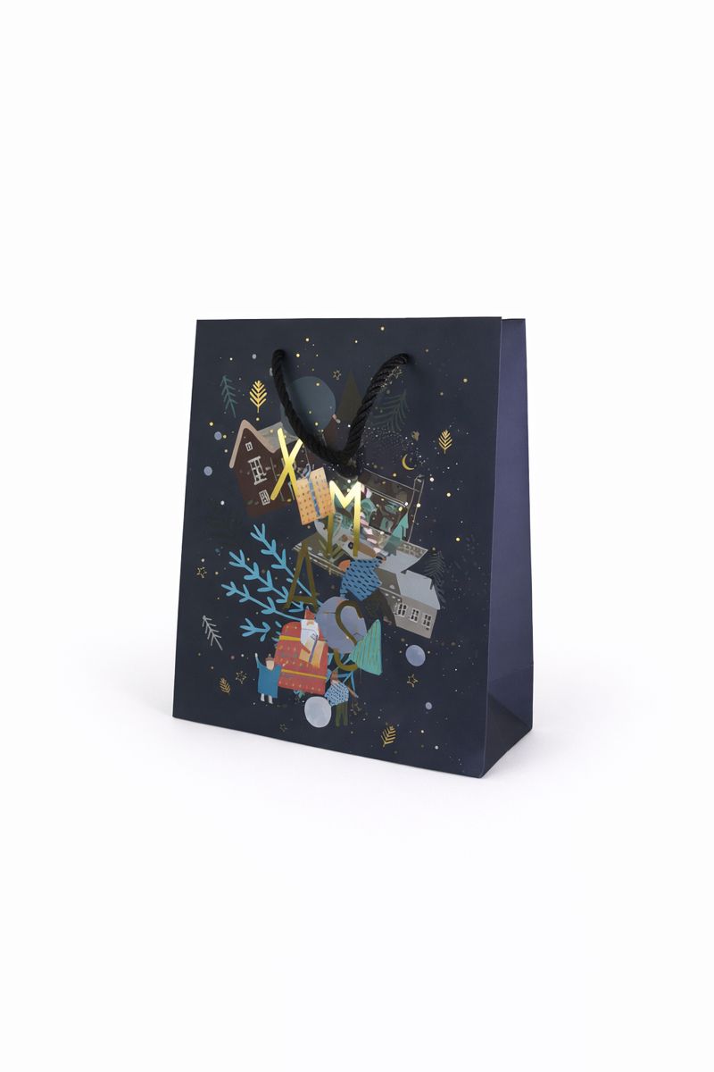 BOLSA DE REGALO MERRY CHRISTMAS 18*23*10