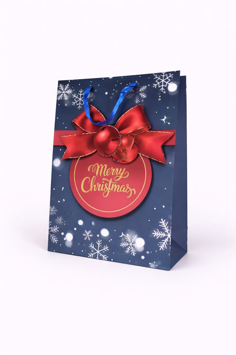 BOLSA DE REGALO MERRY CHRISTMAS ESTAMPADO 3D