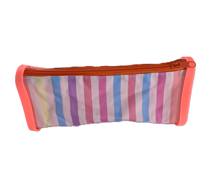 CARTUCHERA CON RAYAS TRIANGULAR