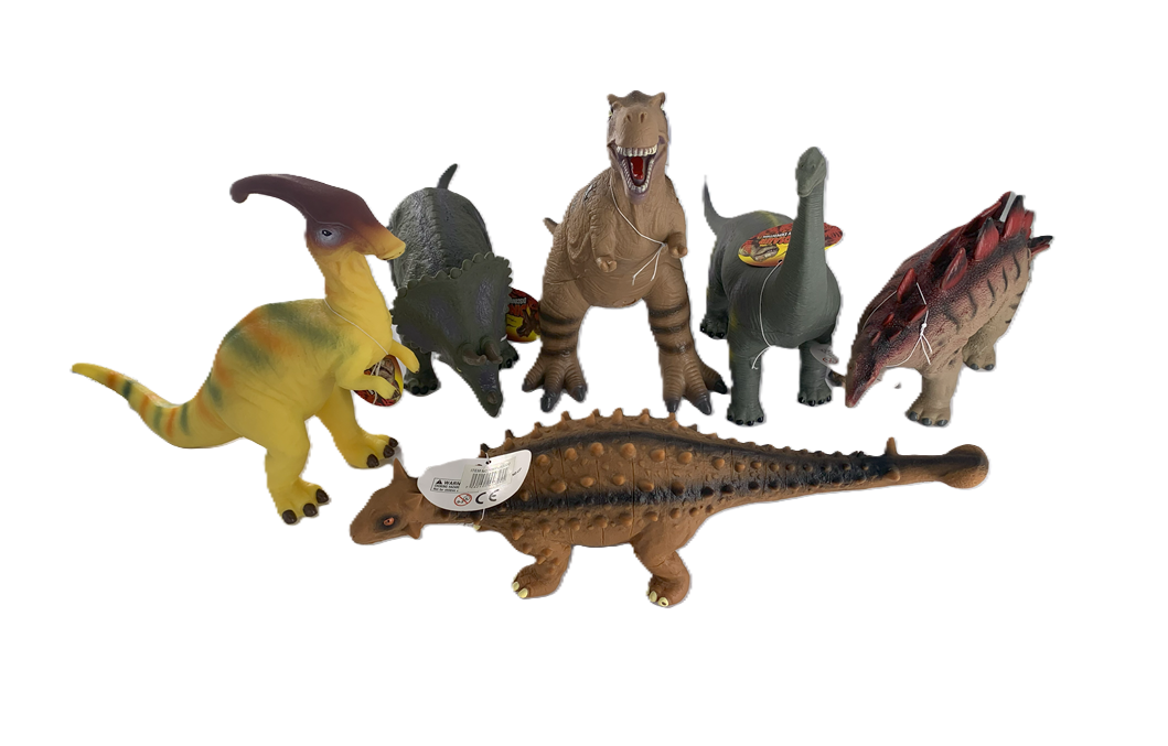 DINOSAURIOS GOMA MODELOS VARIOS