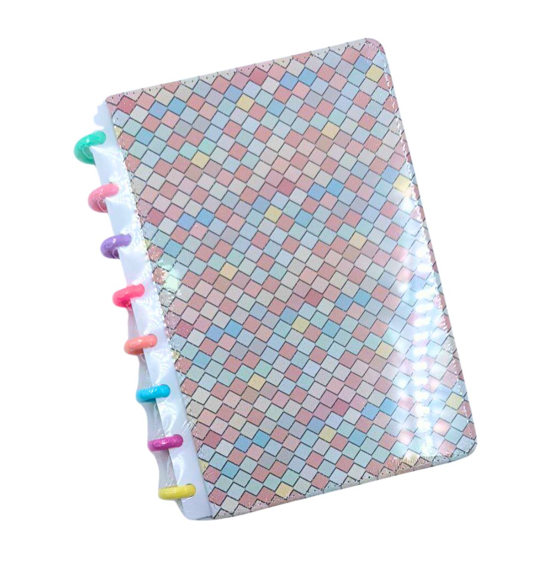 LIBRETA 1L/100H ESPIRAL SEMI CUERO